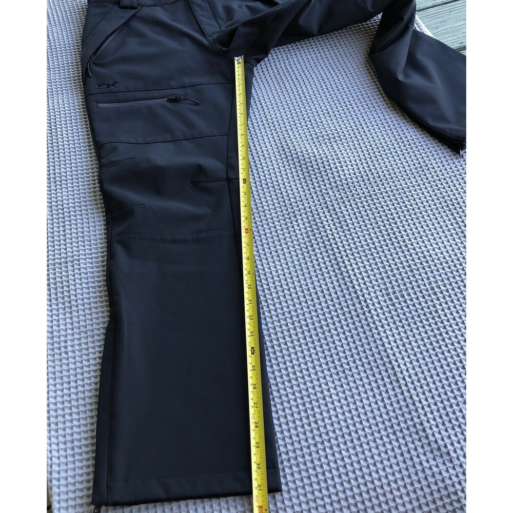 Dakine Snow Pants Mens M Black Camo Soft Shell Fleece Lined Ski Snowboard - Picture 13 of 16